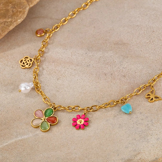 Fleur Charm Necklace