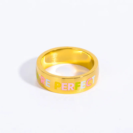Daisy Letter Ring