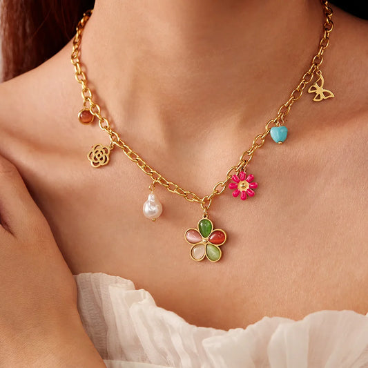 Fleur Charm Necklace